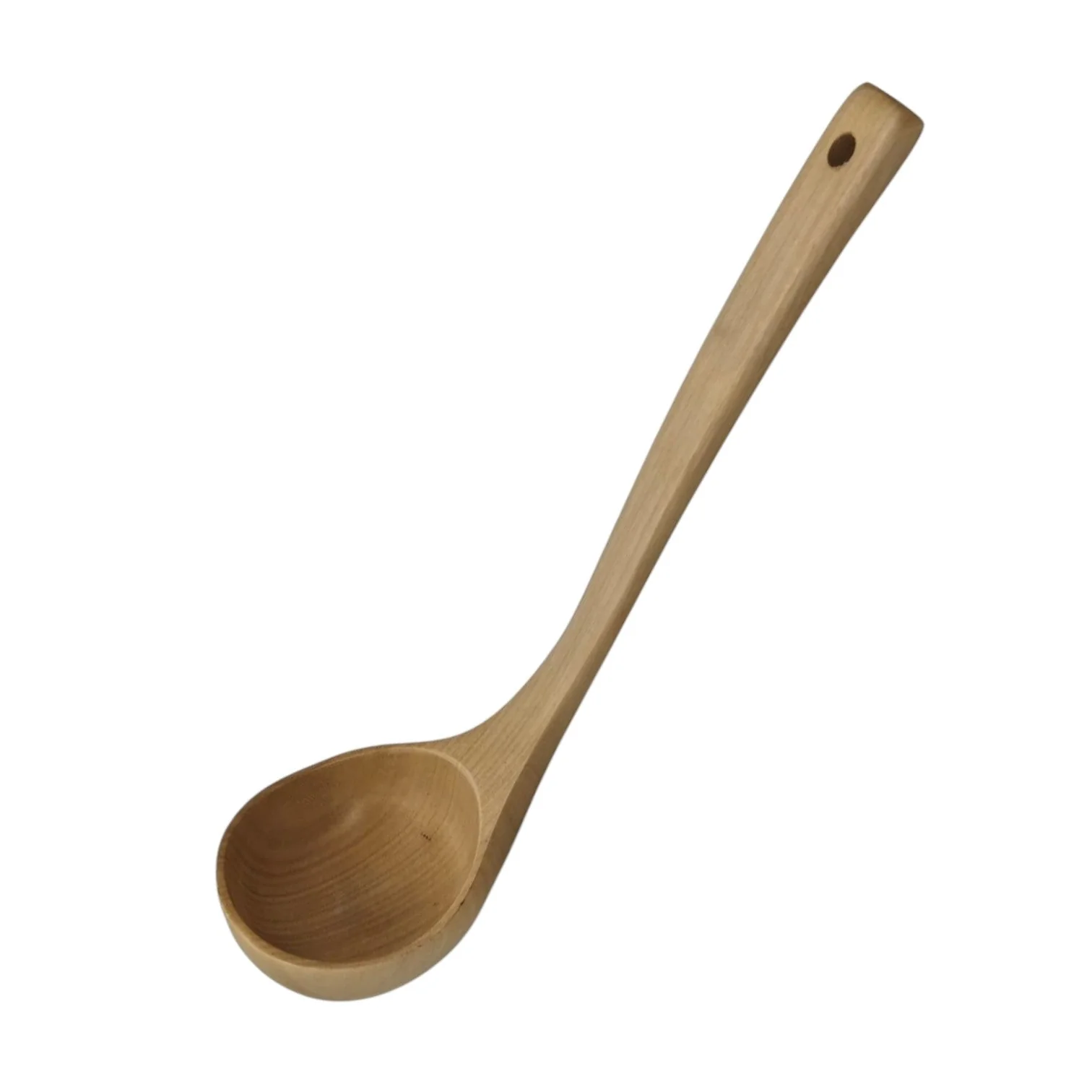 AKDC Wooden Ladle, Wooden Spoons, Wood Soup Spoon Serving Spoon with Comfortable Long Handle and Grain for Cooking, Serving and Stirring-30cmX9cm - Image 2