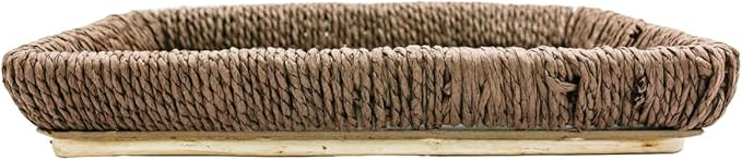 AKDC Wooden Tray Rectangular Medium Multicolor-36cmX26cmX5cm - Image 3