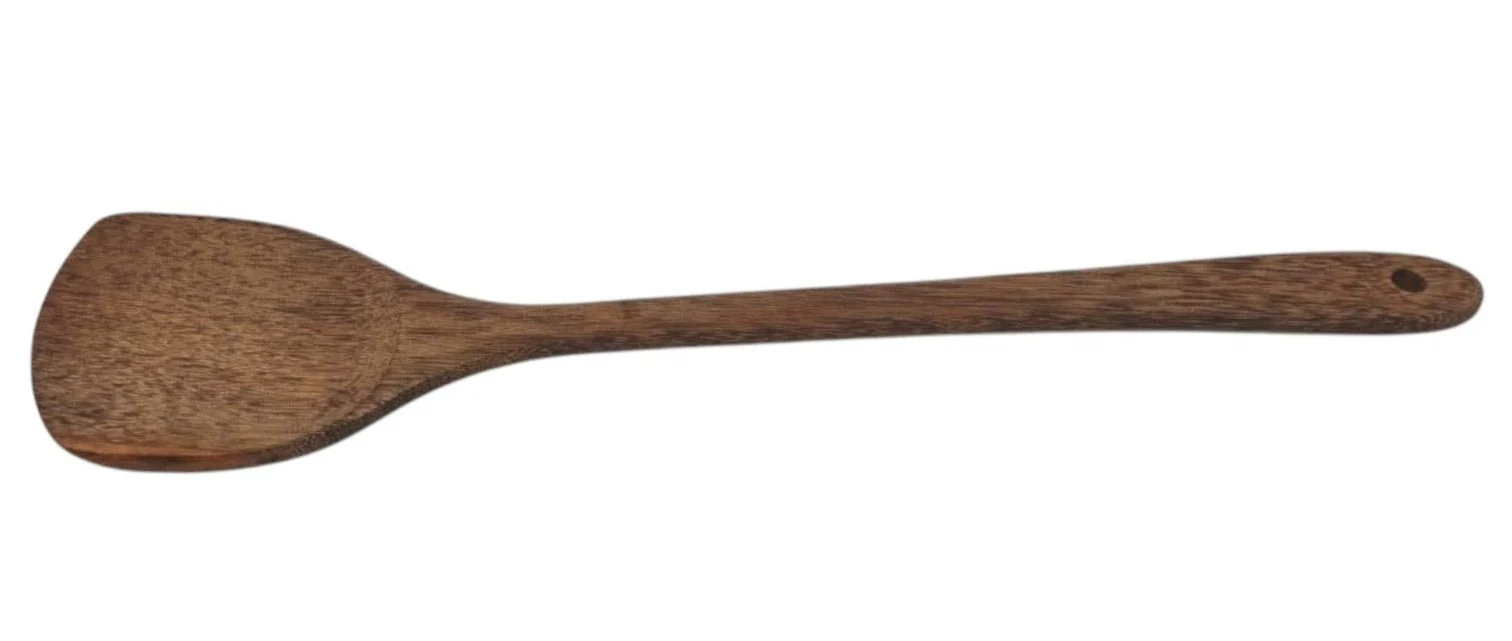 AKDC Wooden Turner Kitchen Cooking Utensil Olivewood Swizzle Stick Wood-39cmX9.5cm - Image 2