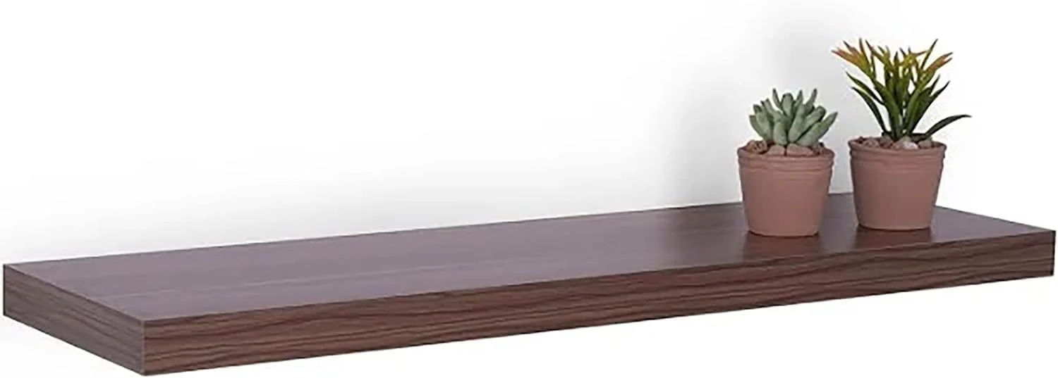 AKDC Wooden Floating Wall Shelf 70cm – Dark Walnut