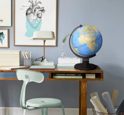 AKDC World Globe Educational Political Map Swivel Rotating Desk Top Globe - Geography Learning Home School Office Decoration - Diameter 25Cm - Image 3