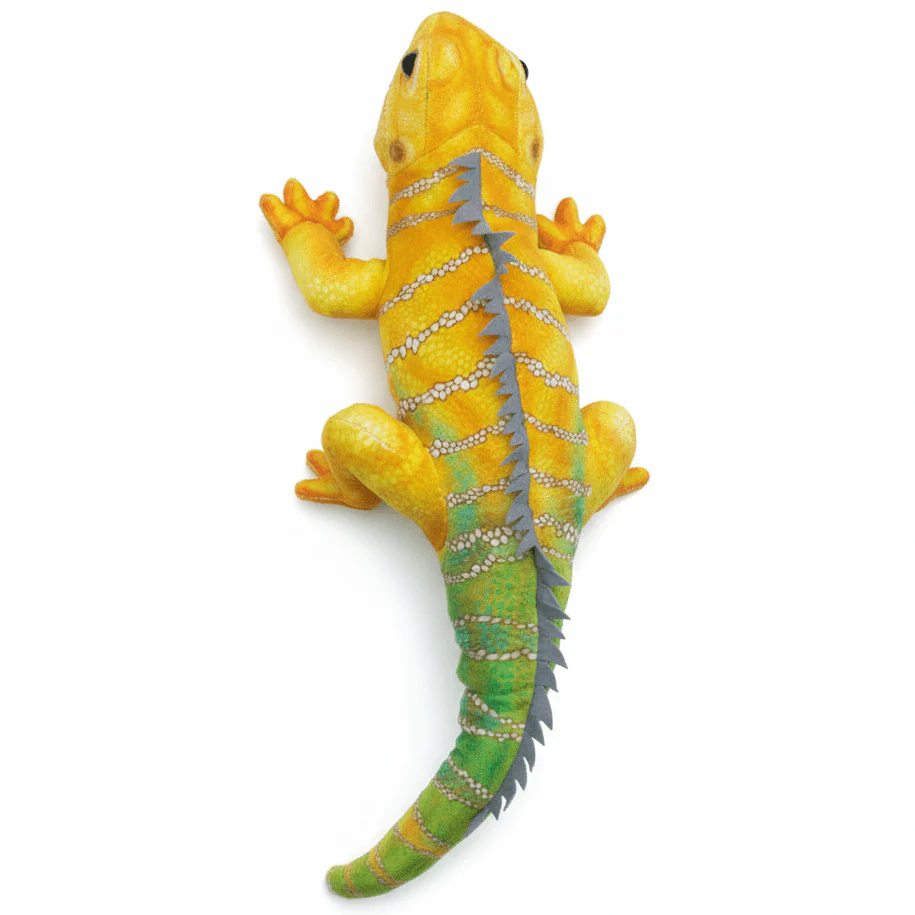 AKDC Yellow & Green Lizard Plush Toy 48cm Large Soft Stuffed Animal Reptile Toy Gift for Kids