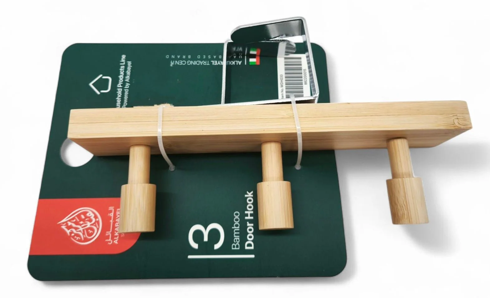 Al Kabayel Bamboo Door Hanger 3 Hooks, 20Cm - Image 3