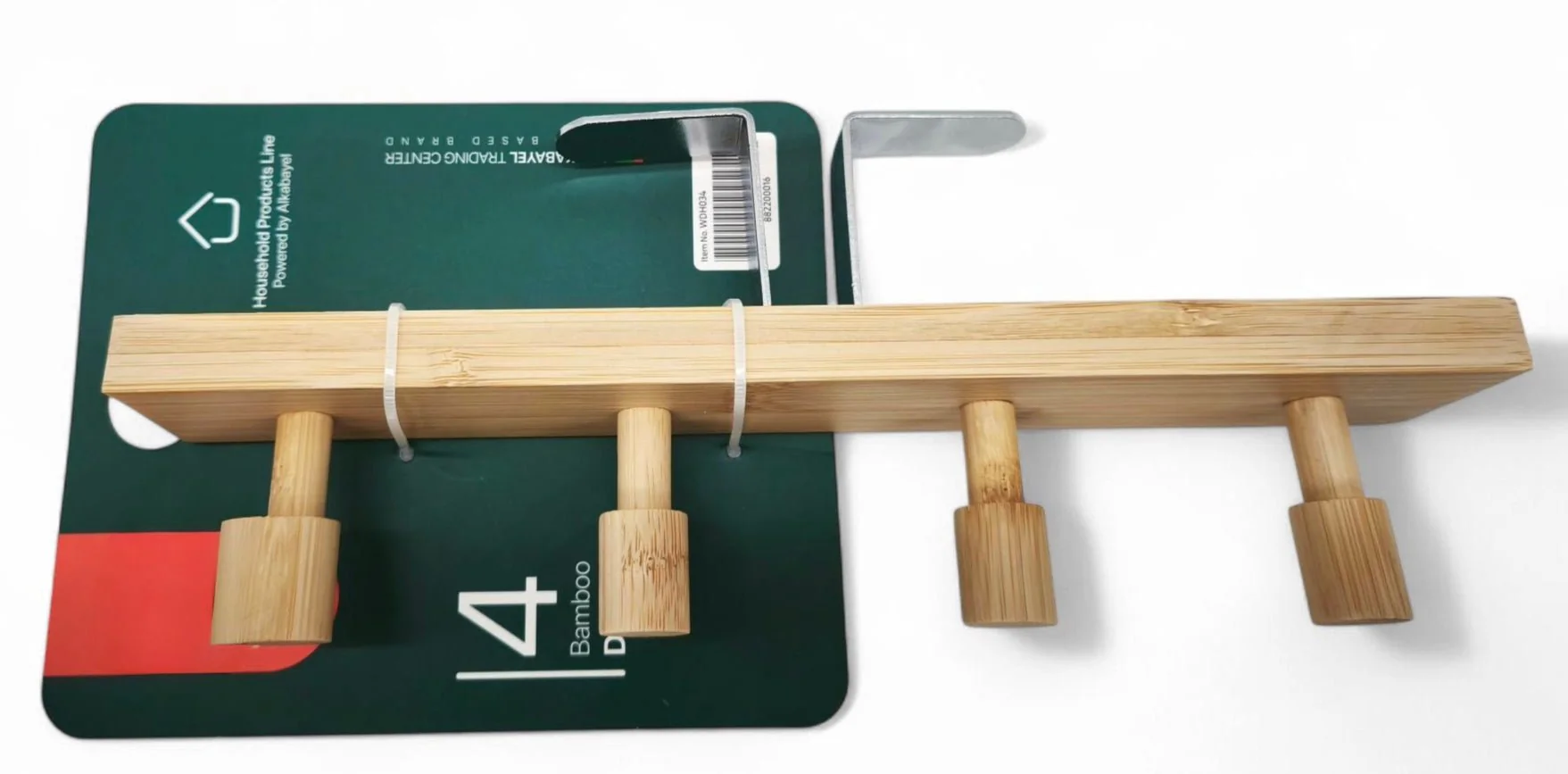 Al Kabayel Bamboo Door Hanger 4 Hooks,28Cm - Image 3