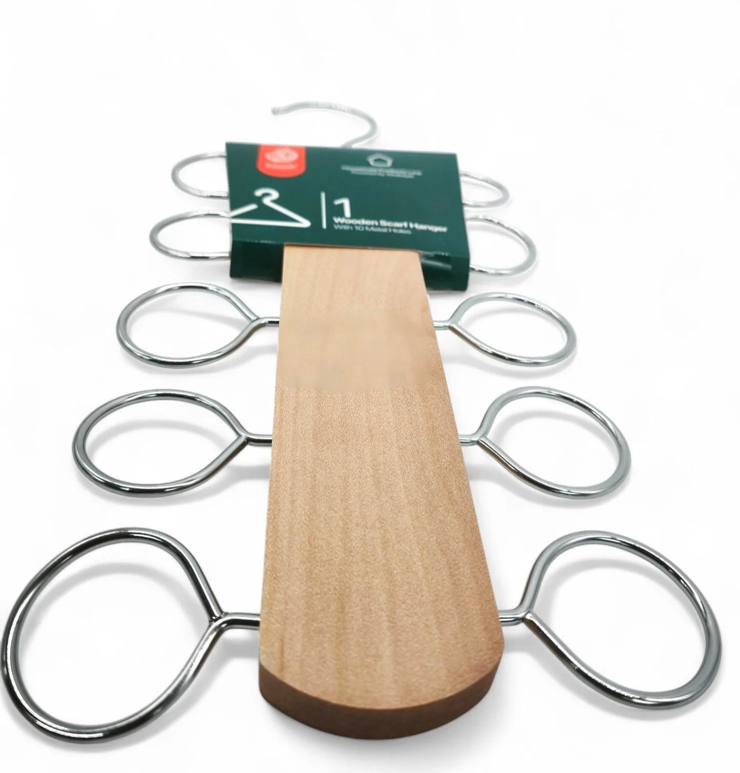 Al Kabayel Wooden Scarf Hanger 10 Holders - Image 3