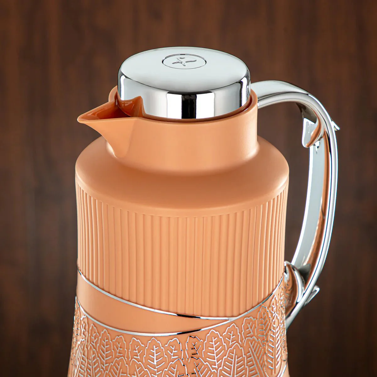 Almarjan 2 Pieces Vacuum Flask Set Peach & Silver - GT112AB-100 NAP/C - Image 2