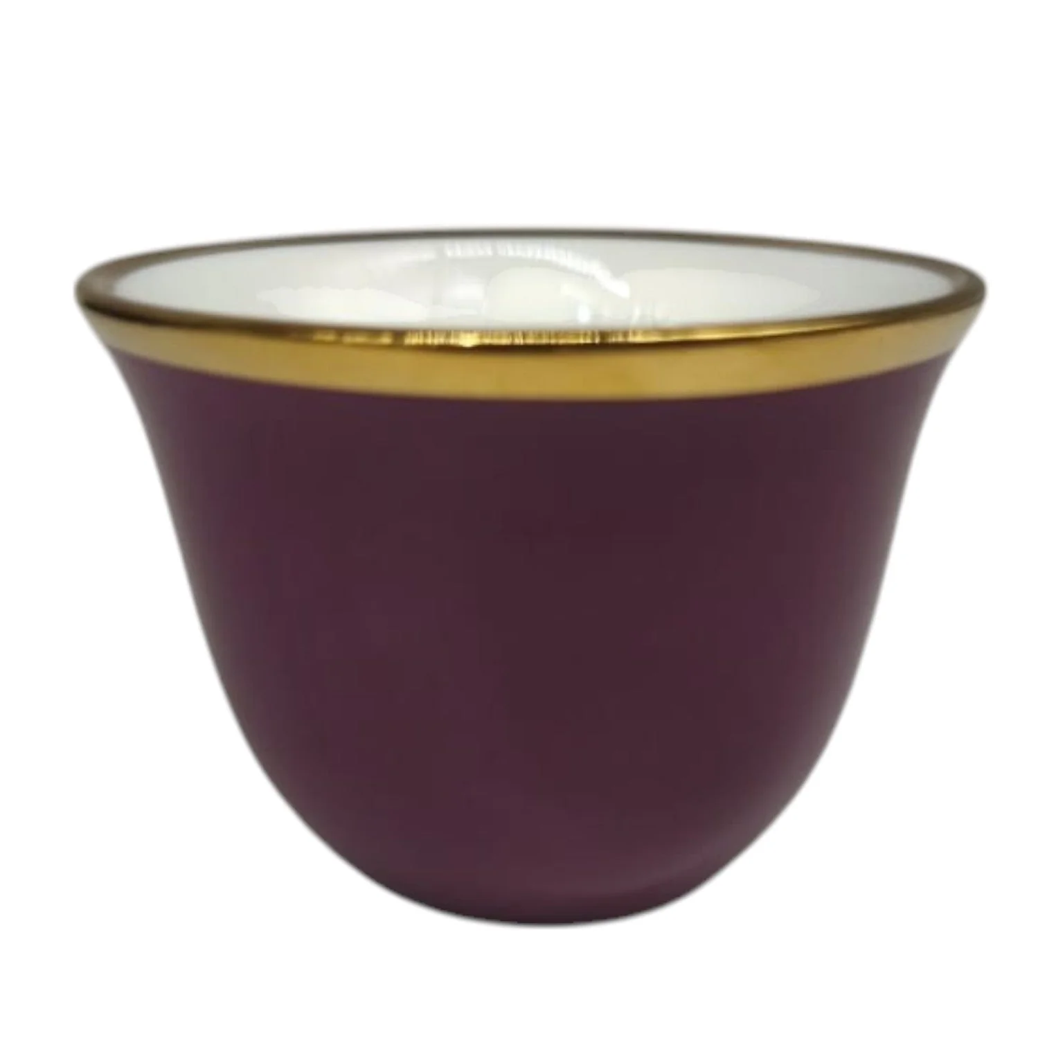 Ameco Ceramic Cawa Cups 12Pcs Coffee Cup Elegant Design espresso Cup Dishwasher Safe-80ML-(Pink&Gold) - Image 3