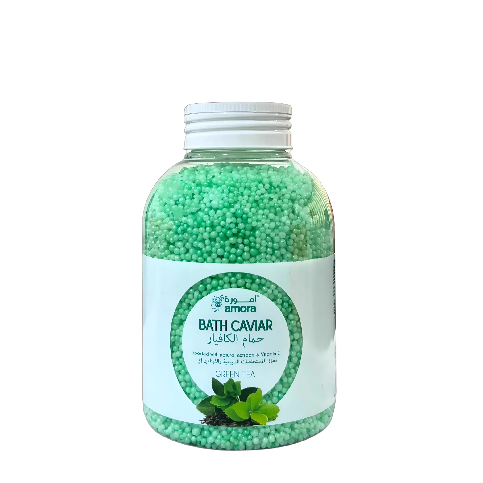 Amora Bath Caviar 370g- Grean Tea, Nourishing & Relaxing Bath Beads