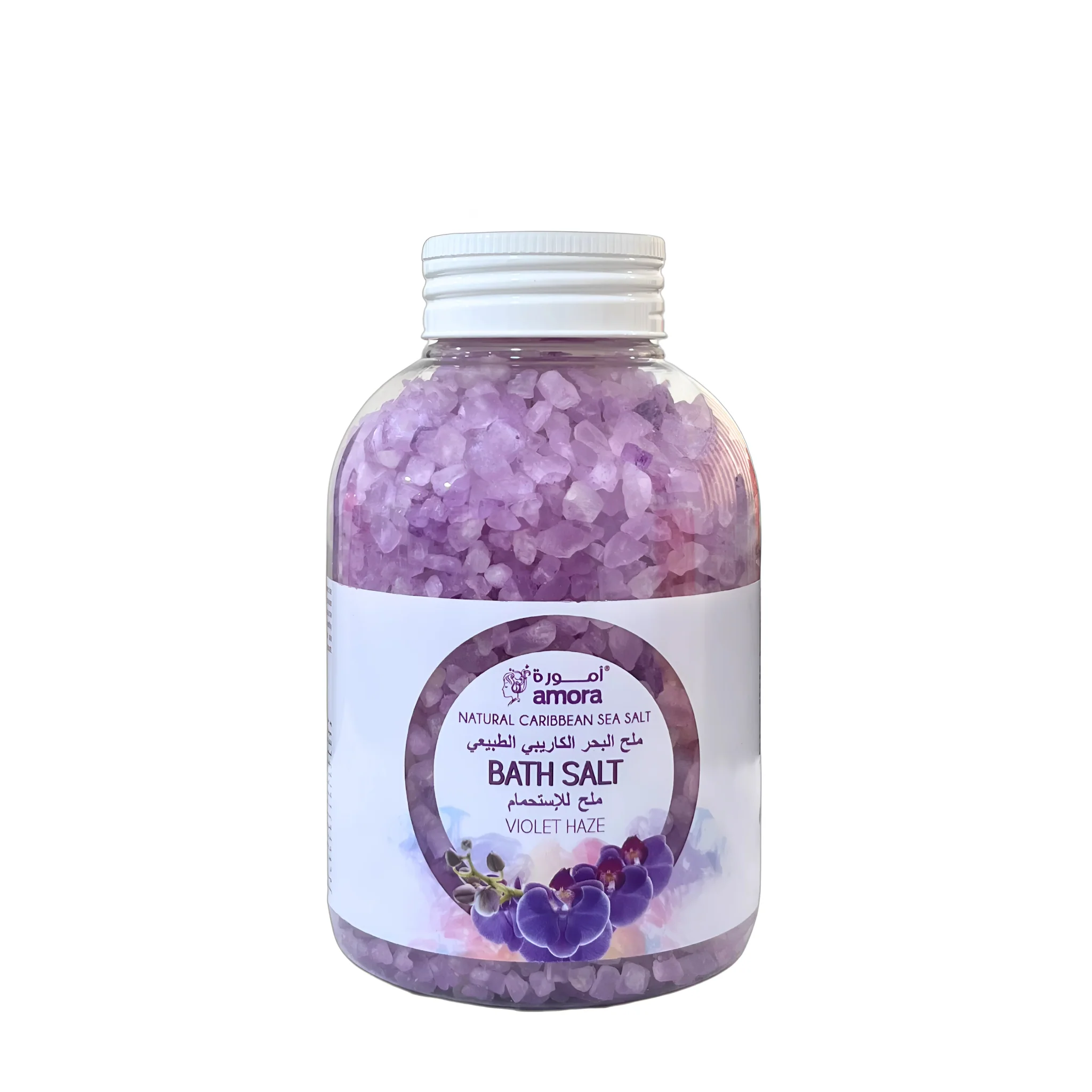 Amora Natural Caribbean Sea Bath Salt 600g- Violet Haze