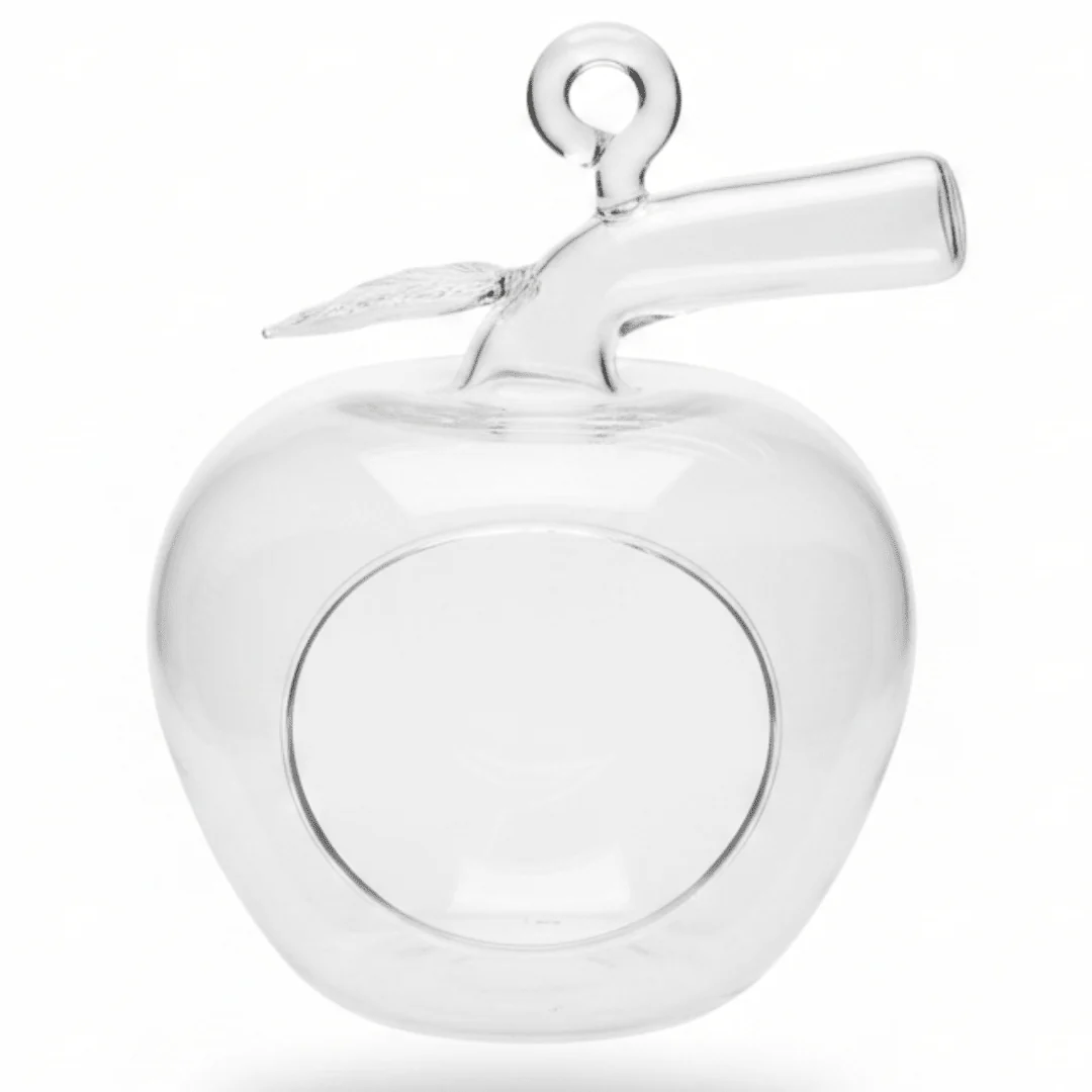 Artistic Glass Nest Apple Decorative Ornament for Stylish Table and Shelf Display – 10cm