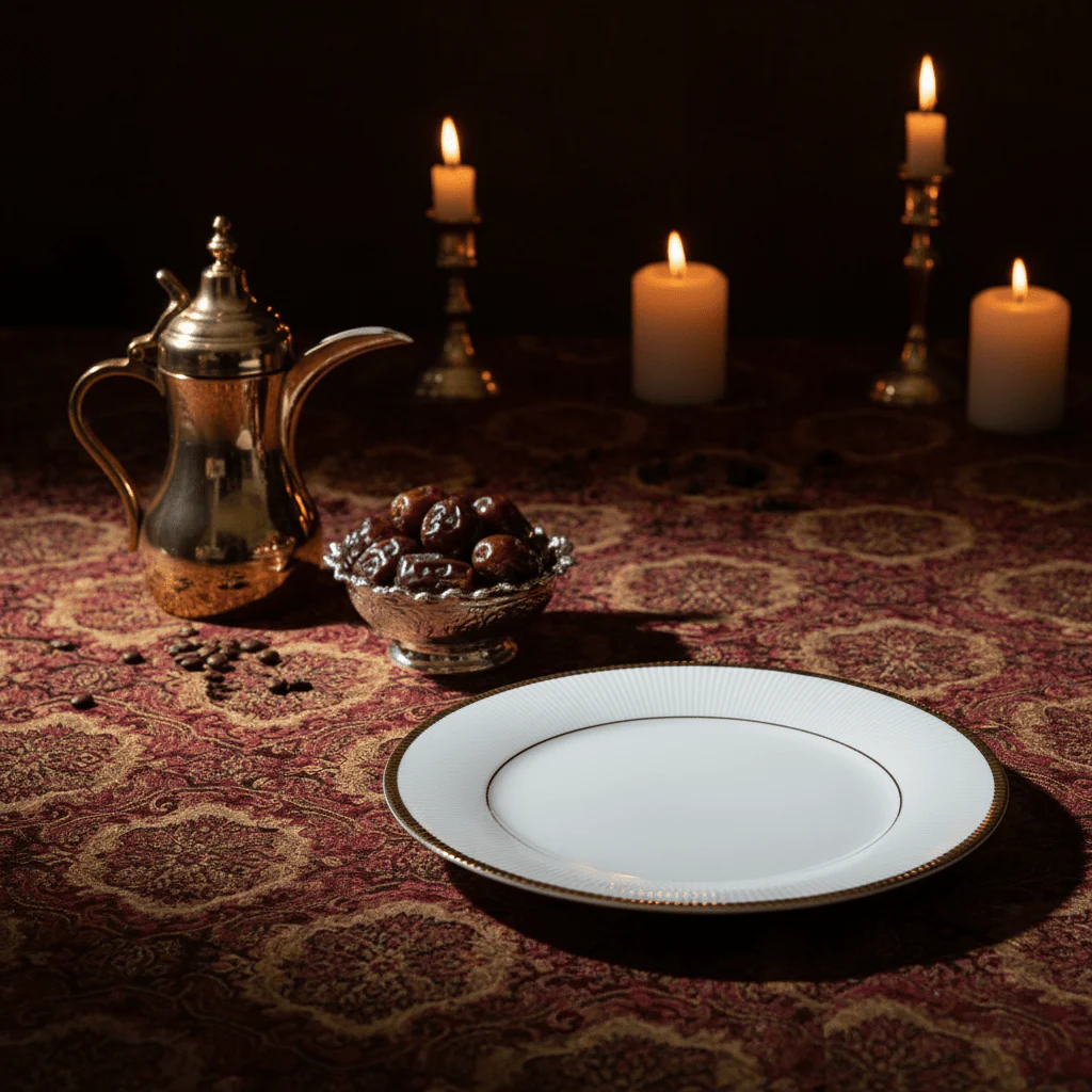 Ascot White Porcelain Meat Plate with Golden Rim — 7.5 Inch - Image 4