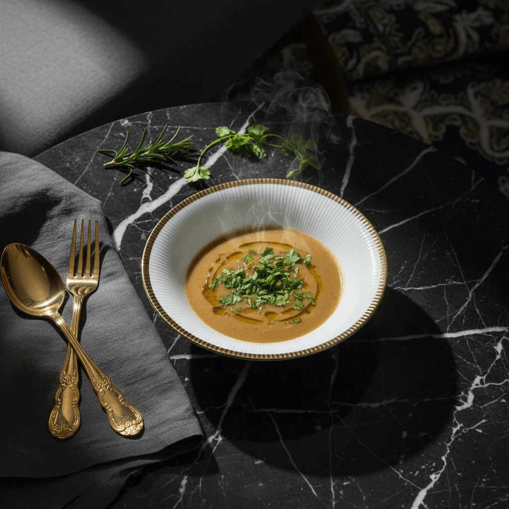 Ascot White Porcelain Soup Bowl with Gold Rim | 5 Inch - Image 2