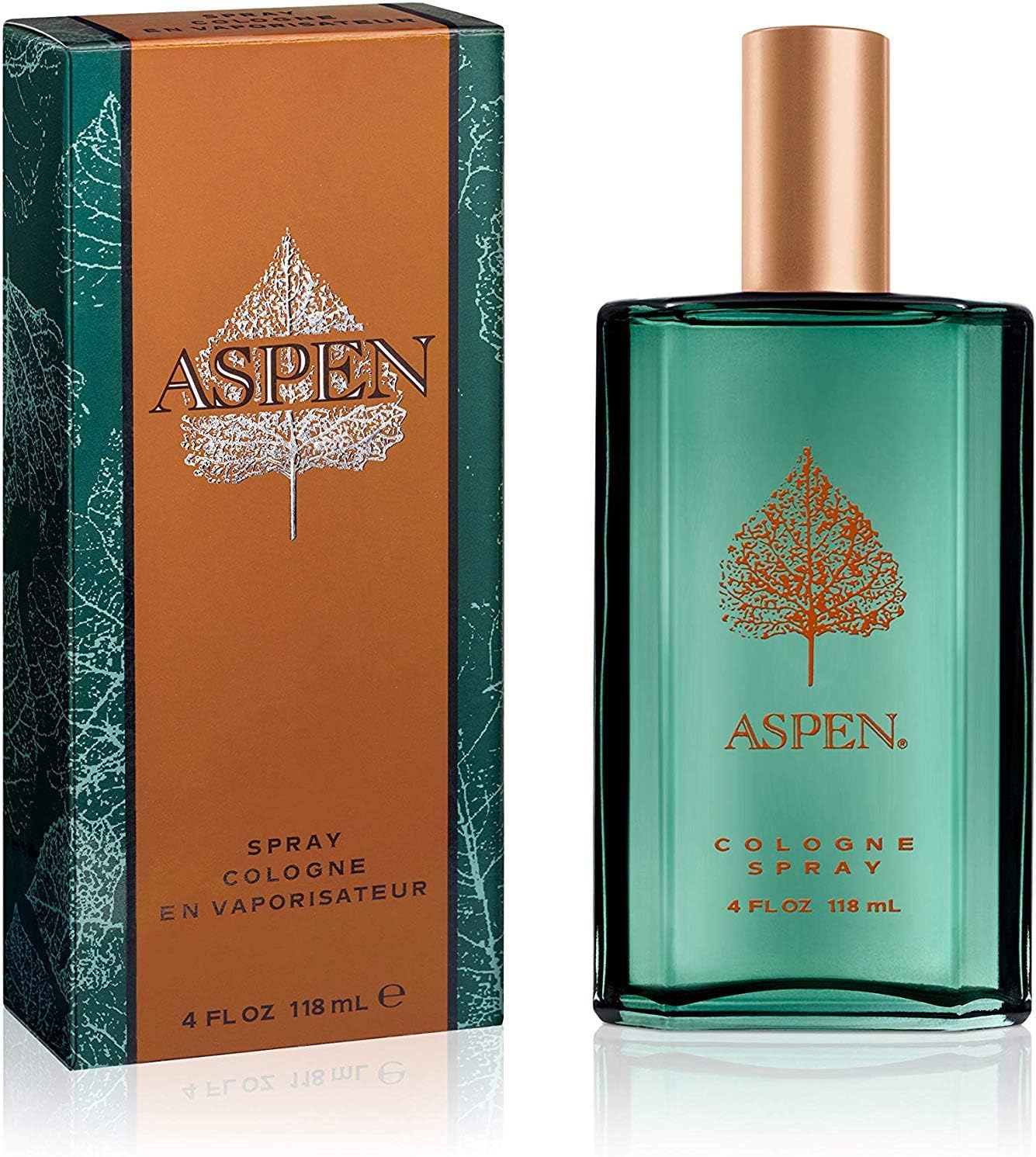 Aspen Cologne Spray, Vegan Formula, Cologne Spray, Woody Spicy Scent, 118 ml (4oz)