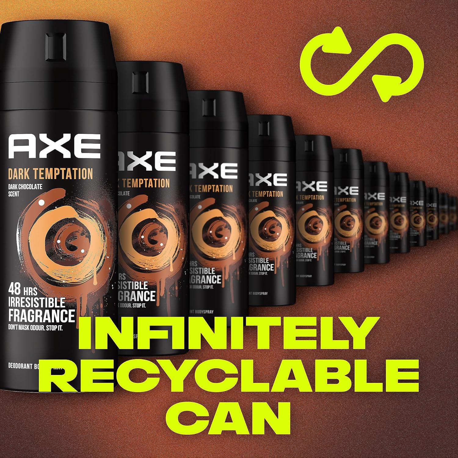 AXE Men Deodorant Body Spray, for long lasting odour protection, Dark Temptation, 48 hours irresistible fragrance-150ML - Image 3