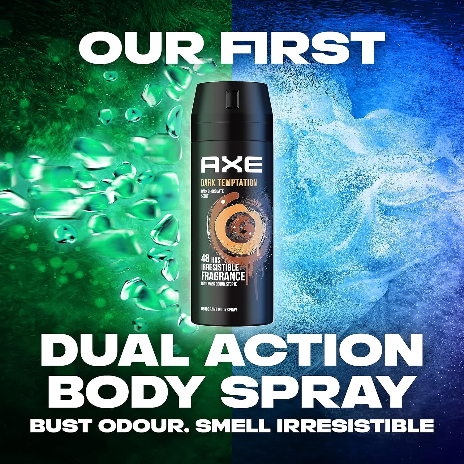 AXE Men Deodorant Body Spray, for long lasting odour protection, Dark Temptation, 48 hours irresistible fragrance-150ML - Image 5