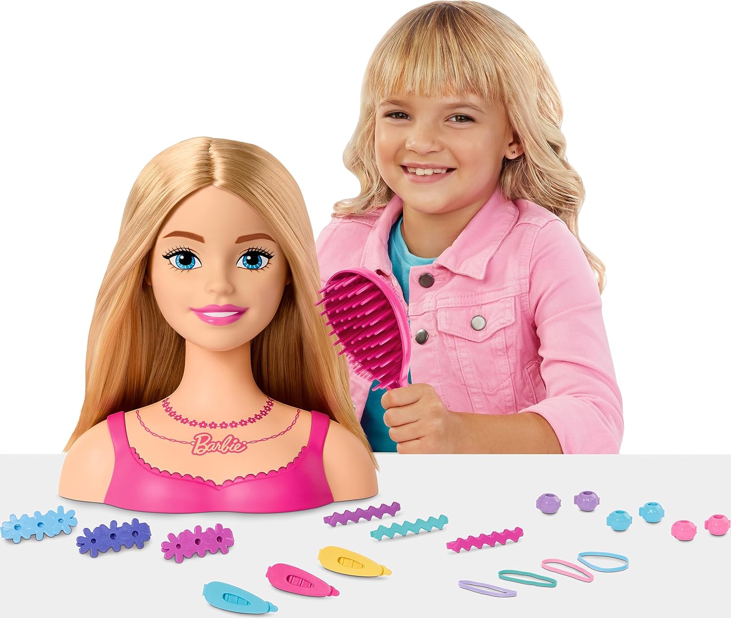 Barbie Doll Head Styler Set, 21pieces Elements, HMD88 - Image 2