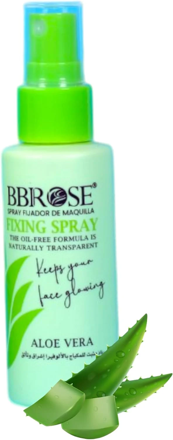 BBROSE Aloe Vera Fixing Spray 60ML– Long-Lasting Makeup Setting Spray with Soothing Aloe Vera, Hydrating and Lightweight Formula for All-Day Freshness
