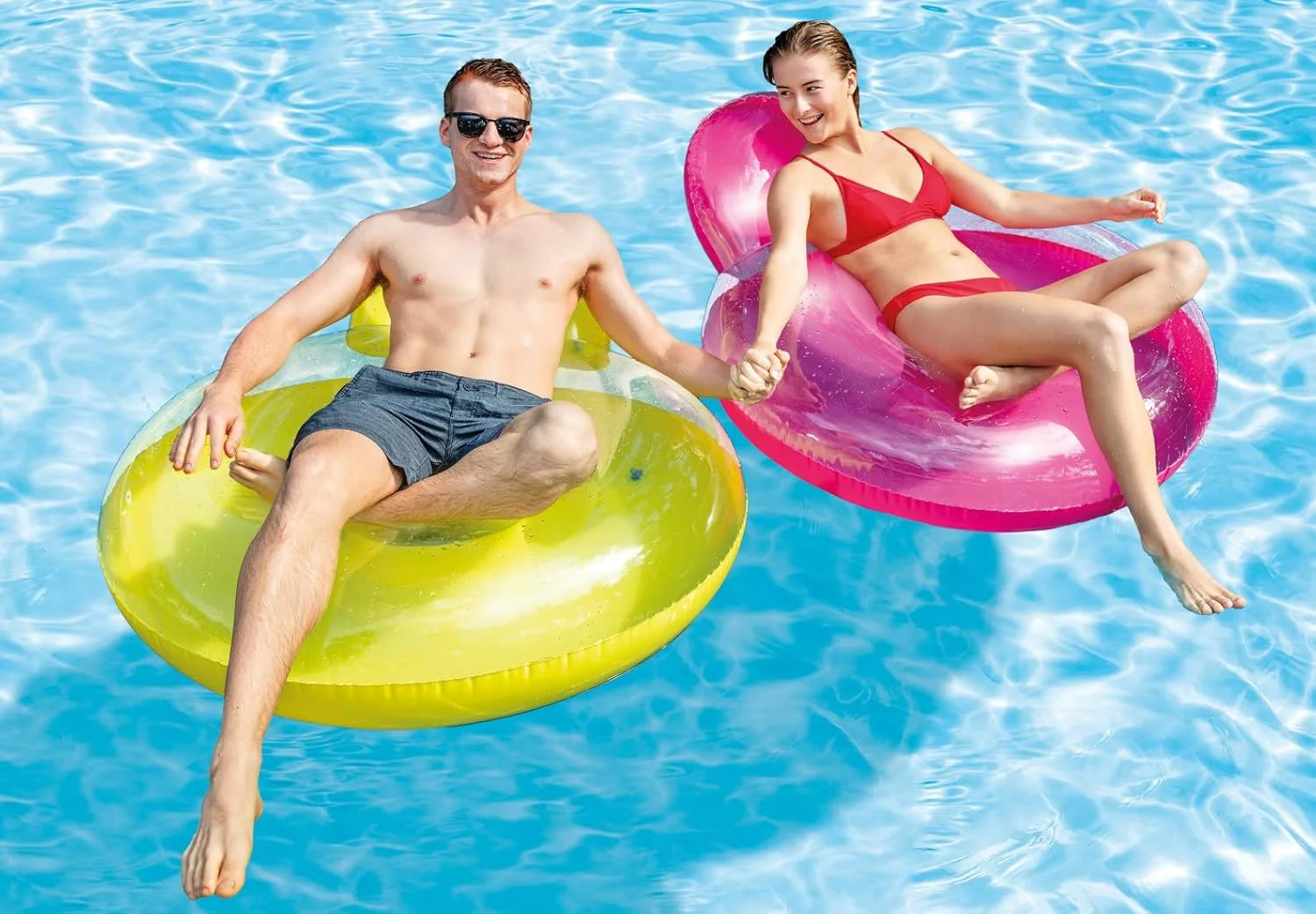 Intex Pillow-Back Inflatable Lounge Float – 137 x 122 cm | Assorted Colors - Image 6