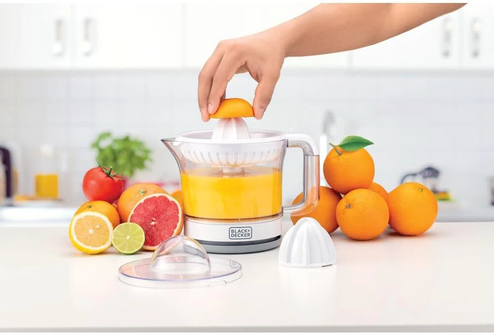 BLACK+DECKER Citrus Juicer 600ml CJ675-B5 – Compact Electric Juicer with Dual Cone System, Automatic Pulp Control & Easy-Pour Jug for Fresh and Healthy Juice at Home - Image 2