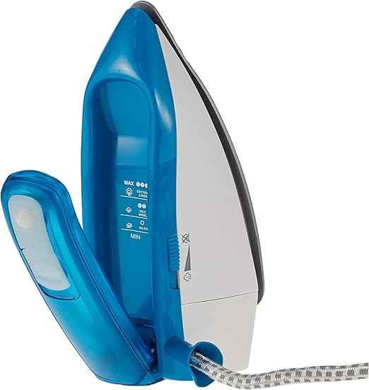 Black & Decker - 1085W Dual Voltage Travel Steam Iron, Blue - Image 5