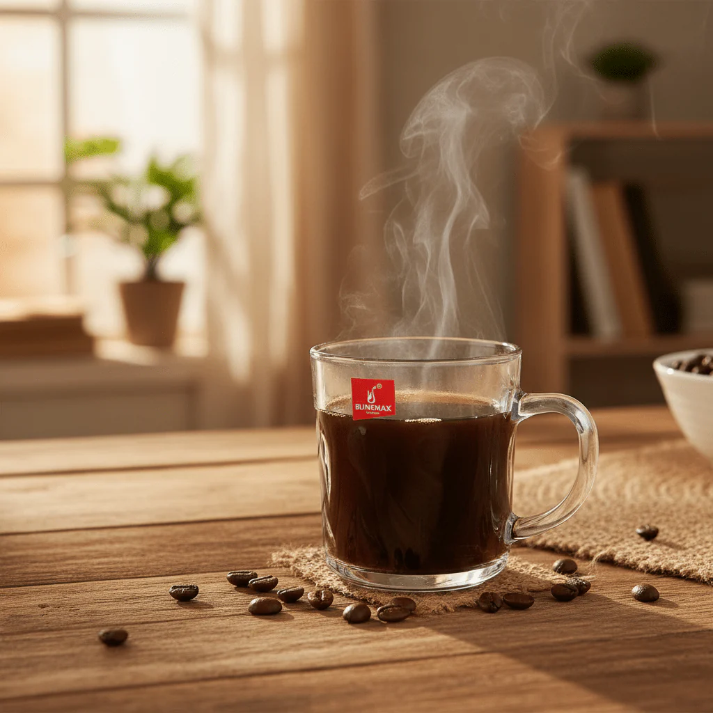 Blinkmax Everyday Use Clear Glass Mug with Comfortable Handle for Coffee Tea 230ml - Image 2