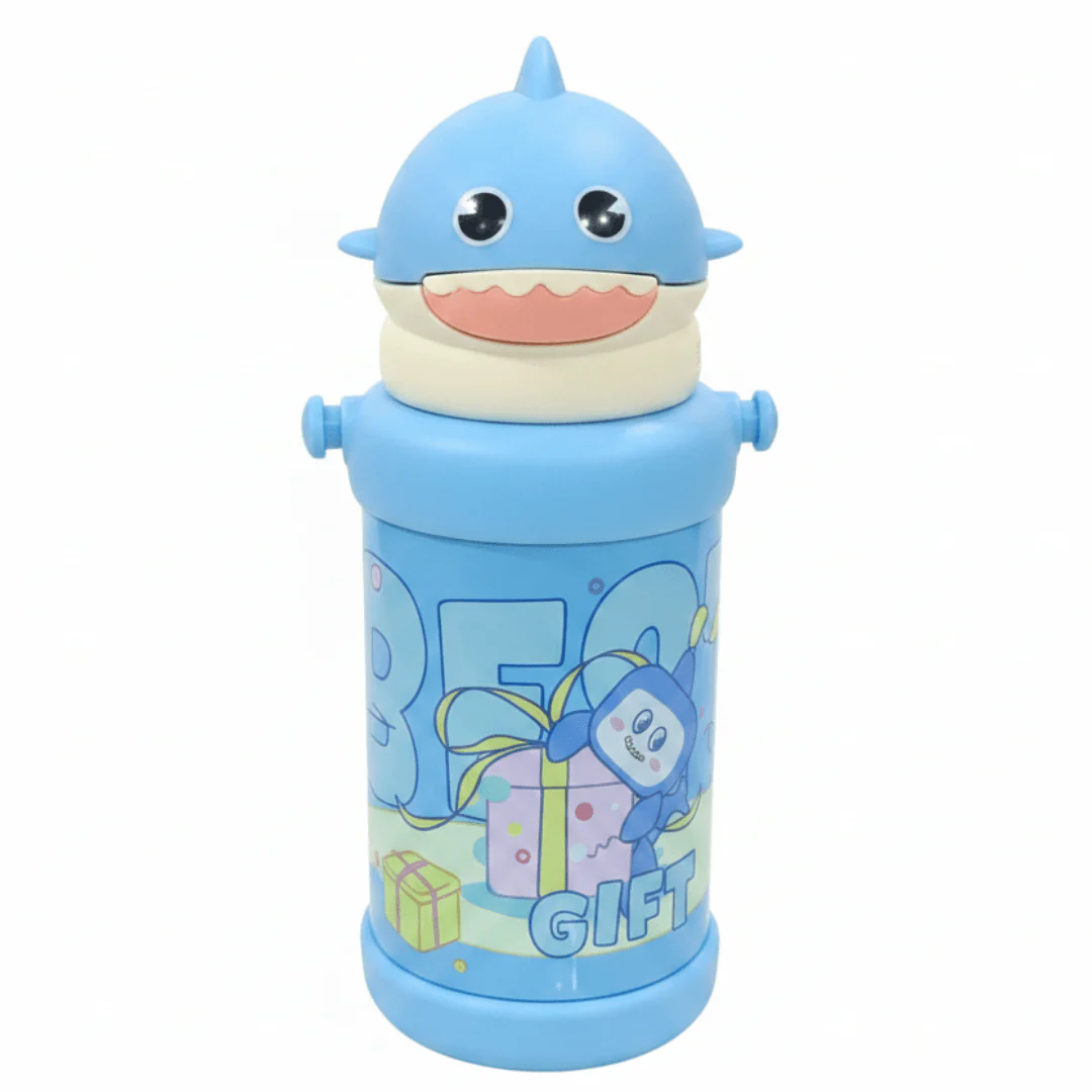 Blue Plastic Water Bottle with Stylish Elegant Cap – 550 ml