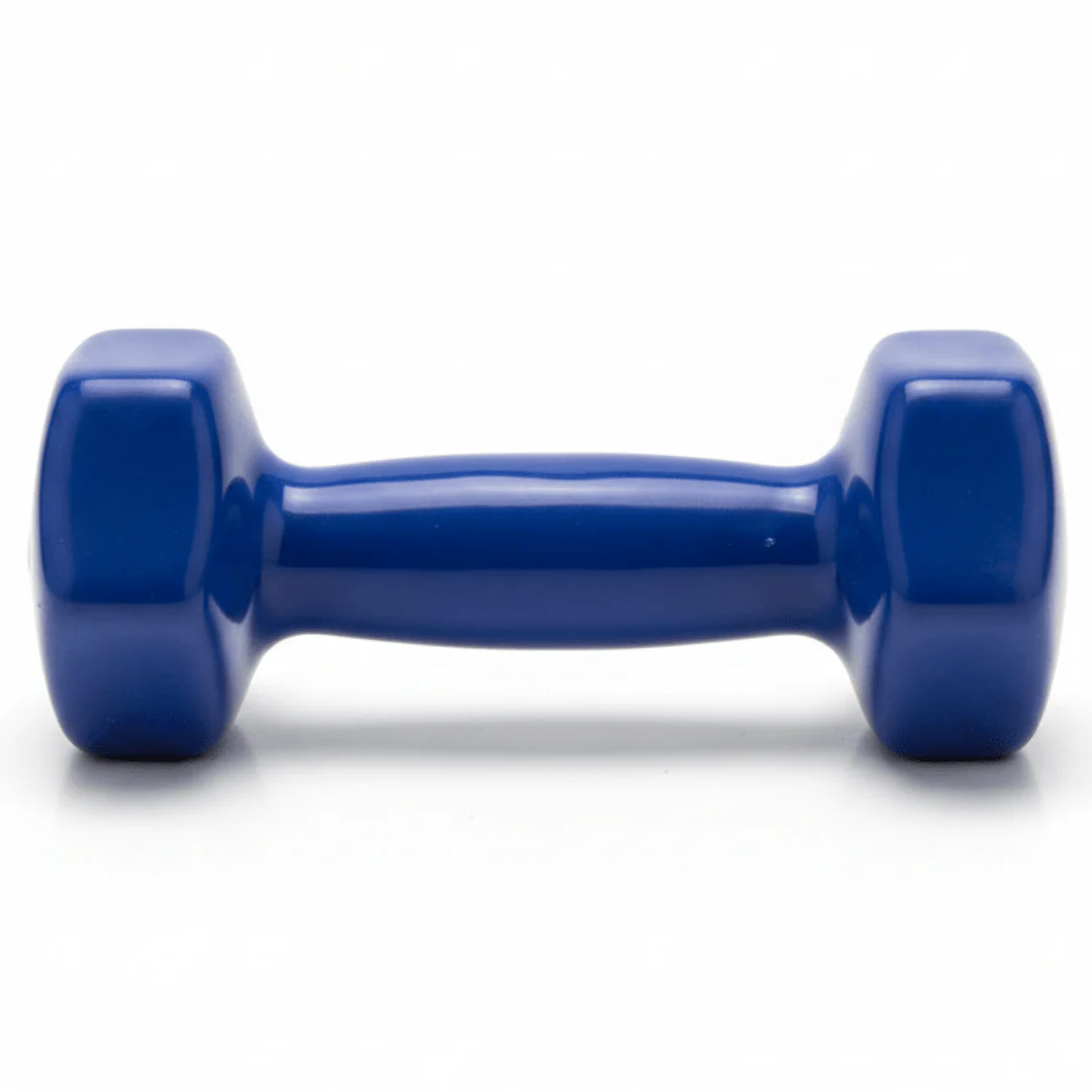 Blue Silicone Coated Dumbbell 2 KG — Non-Slip Home Fitness Weight
