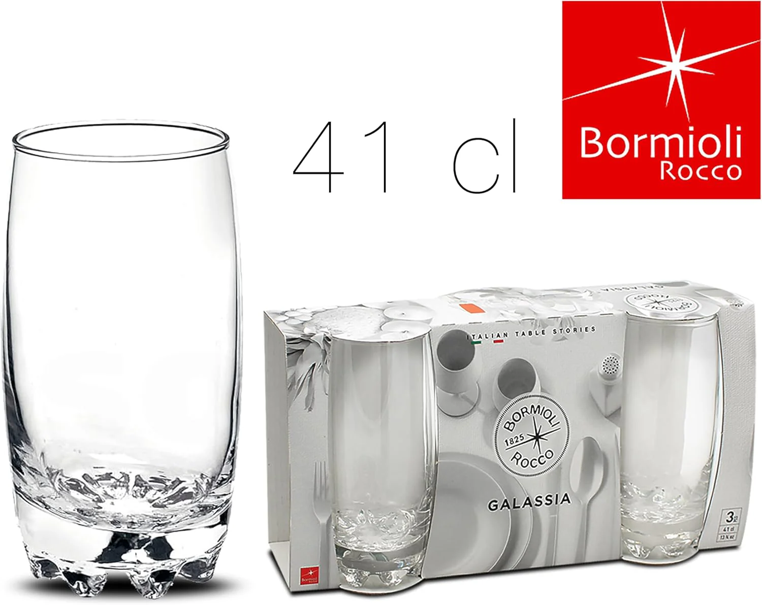 Bormioli Rocco Galassia Long Glass Set 3 Pcs 415ML - Image 2