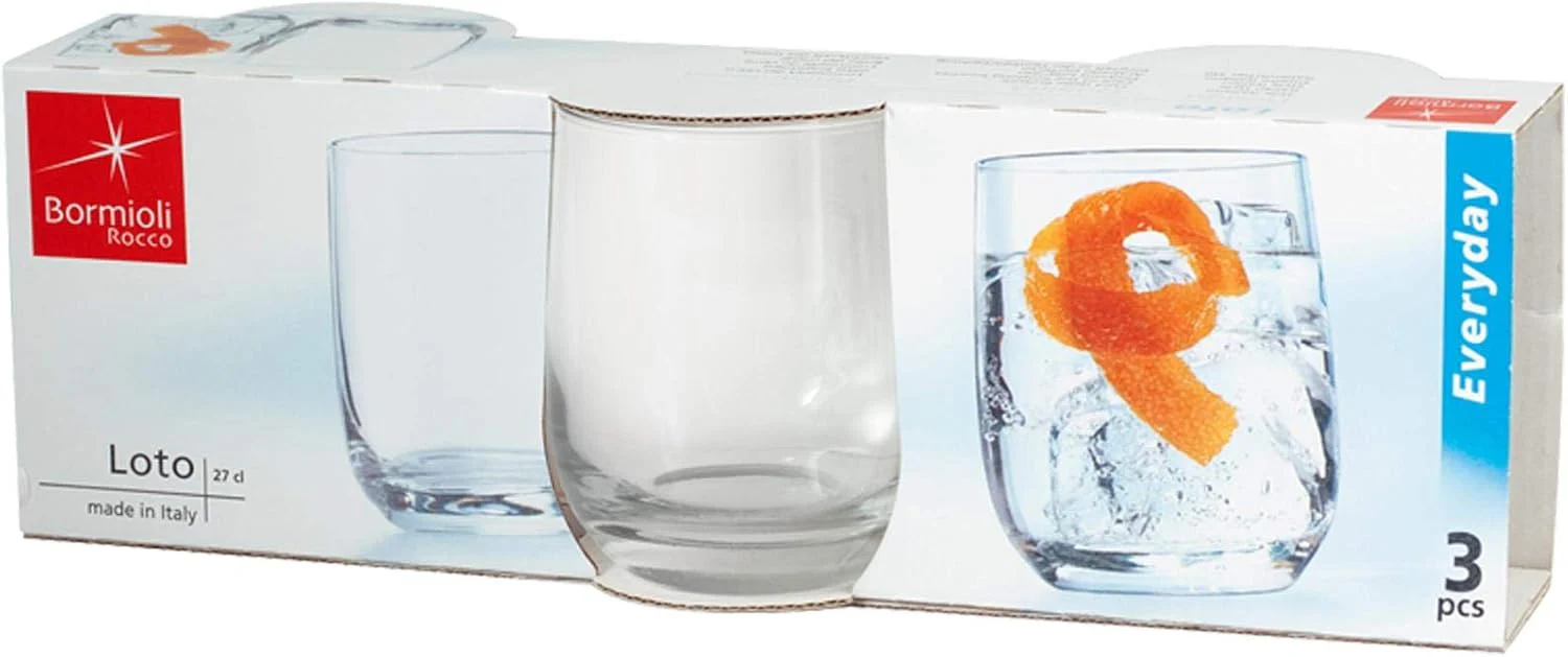 Bormioli Rocco water glass set of 3, clear, 270ML - Image 2