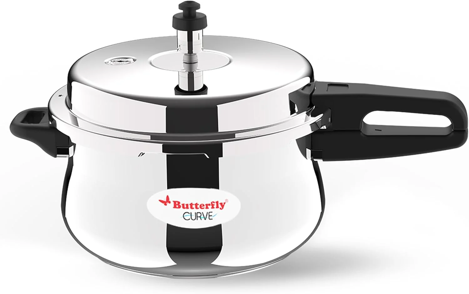 Butterfly 5.5L Stainless Steel Curve Pressure Cooker – Heavy Duty Design