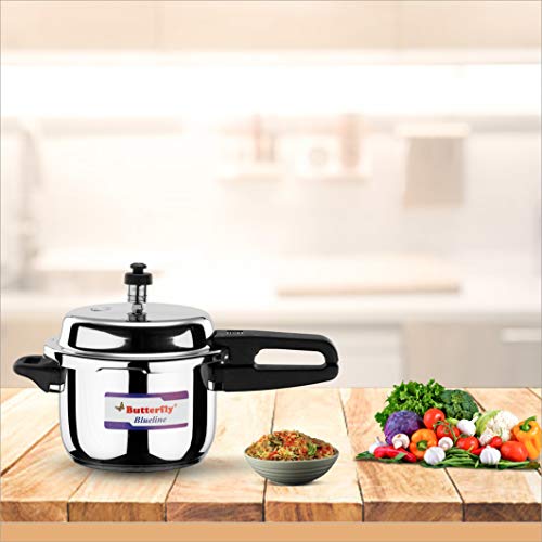 Butterfly Curve 3 L Outer Lid Induction Bottom Pressure Cooker  (Stainless Steel) - Image 4