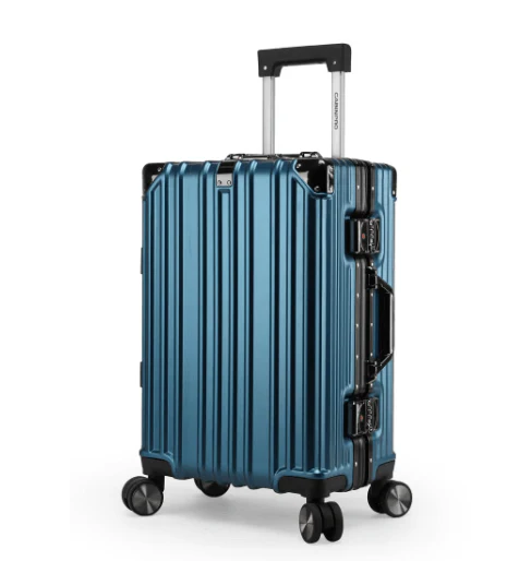 Cabinpro CP001 Ultra-Durable 28-Inch Aluminium Frame Polycarbonate Travel Trolley Suitcase – Dark Blue Premium Edition