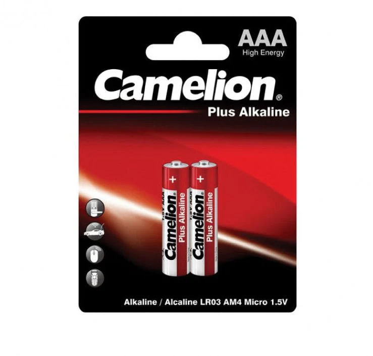 CAMELION AAA Alkaline Battery 1.5V, Pack of 2