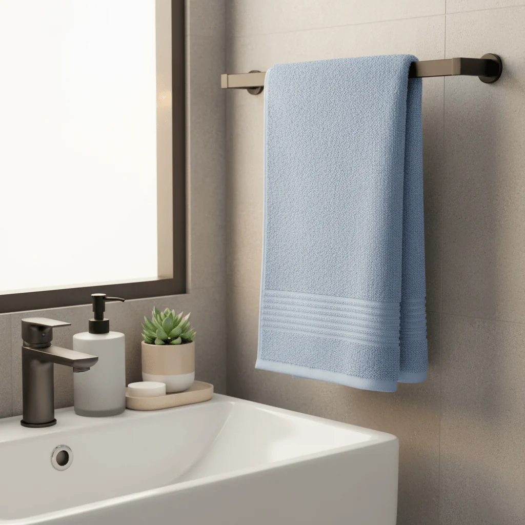 Cannon Classic Cotton Face Towel – Blue (50x100 cm) - Image 2