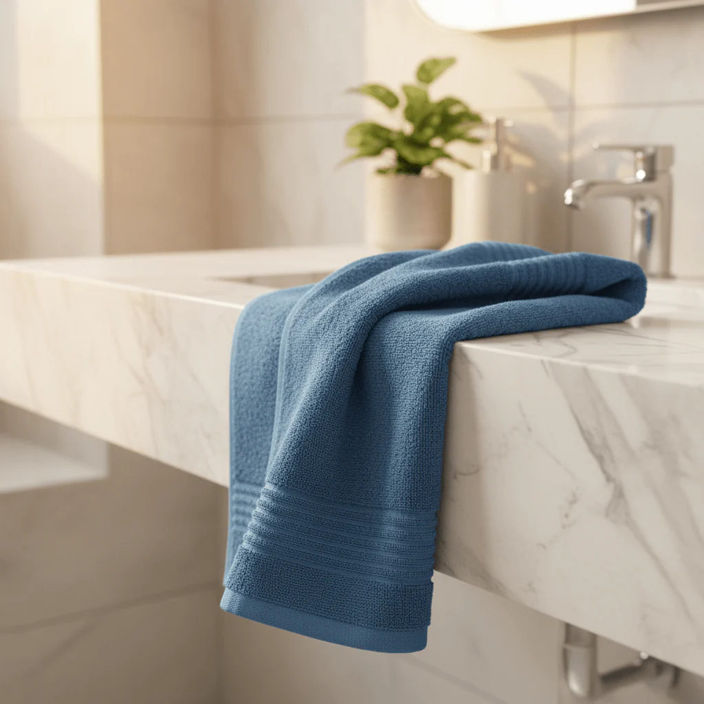 Cannon Face Towel – Indigo Blue | 50×100 cm - Image 4