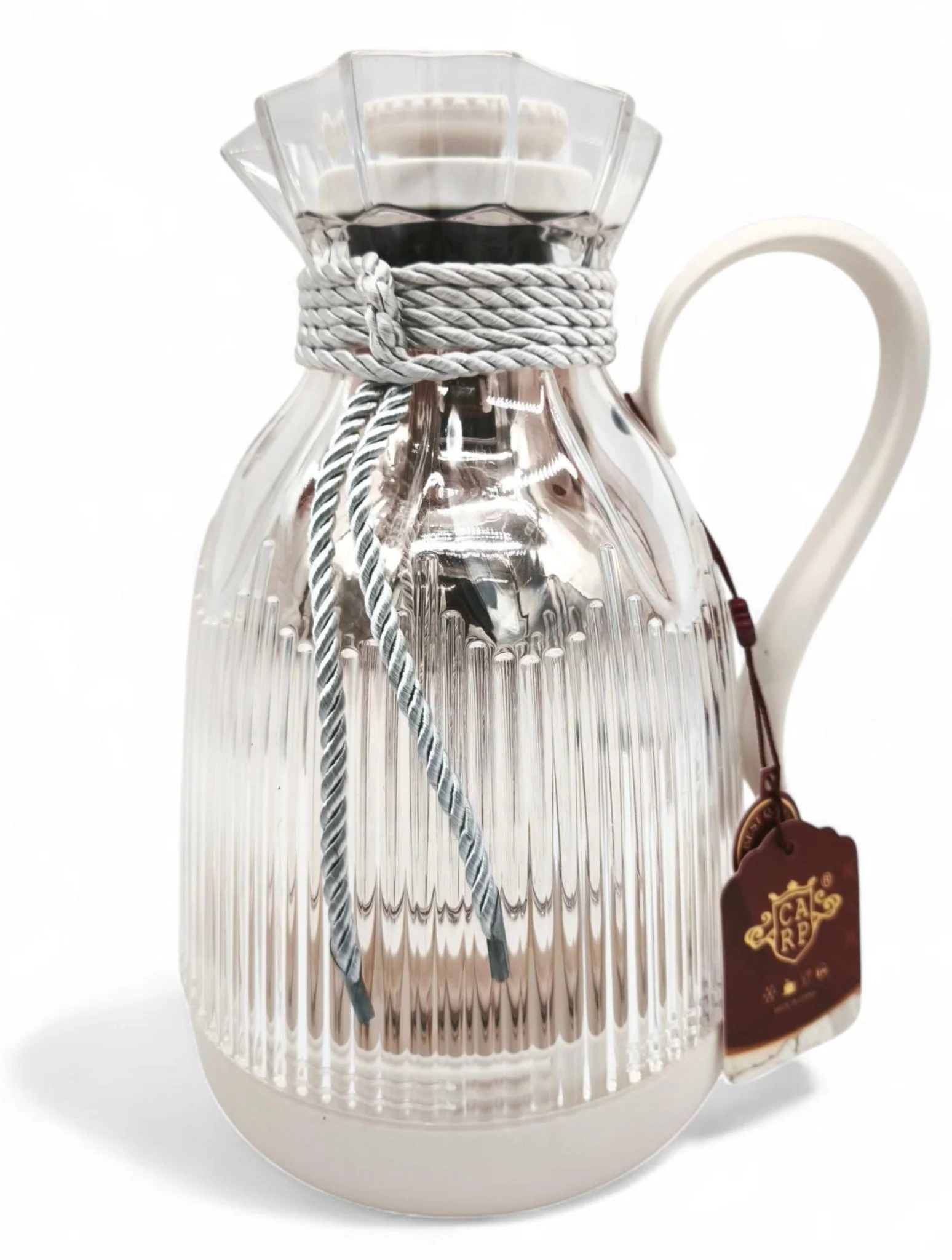 Carp Vacuum Flask 1Ltr White Transparent With Sleek Design