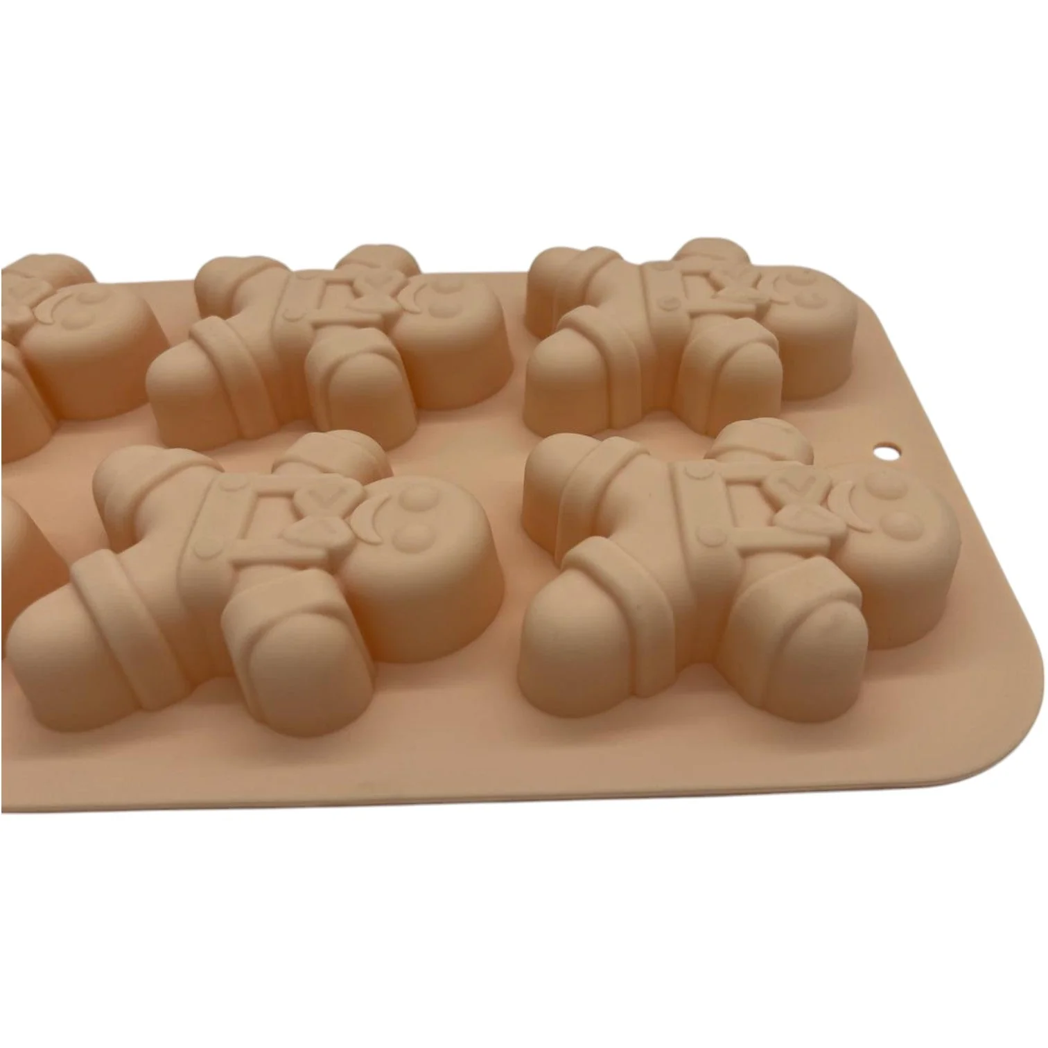 Casasunco Silicone Muffin Pan 6 Way  29cmX17cm-Peach - Image 2