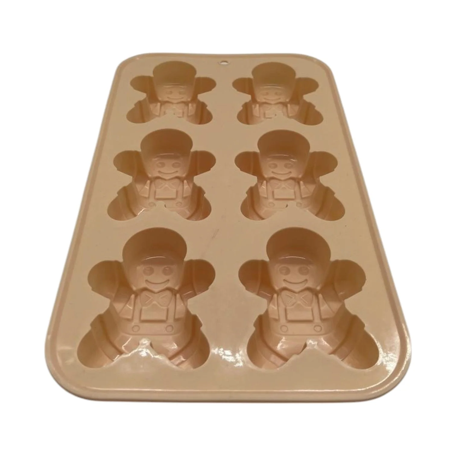 Casasunco Silicone Muffin Pan 6 Way  29cmX17cm-Peach - Image 3