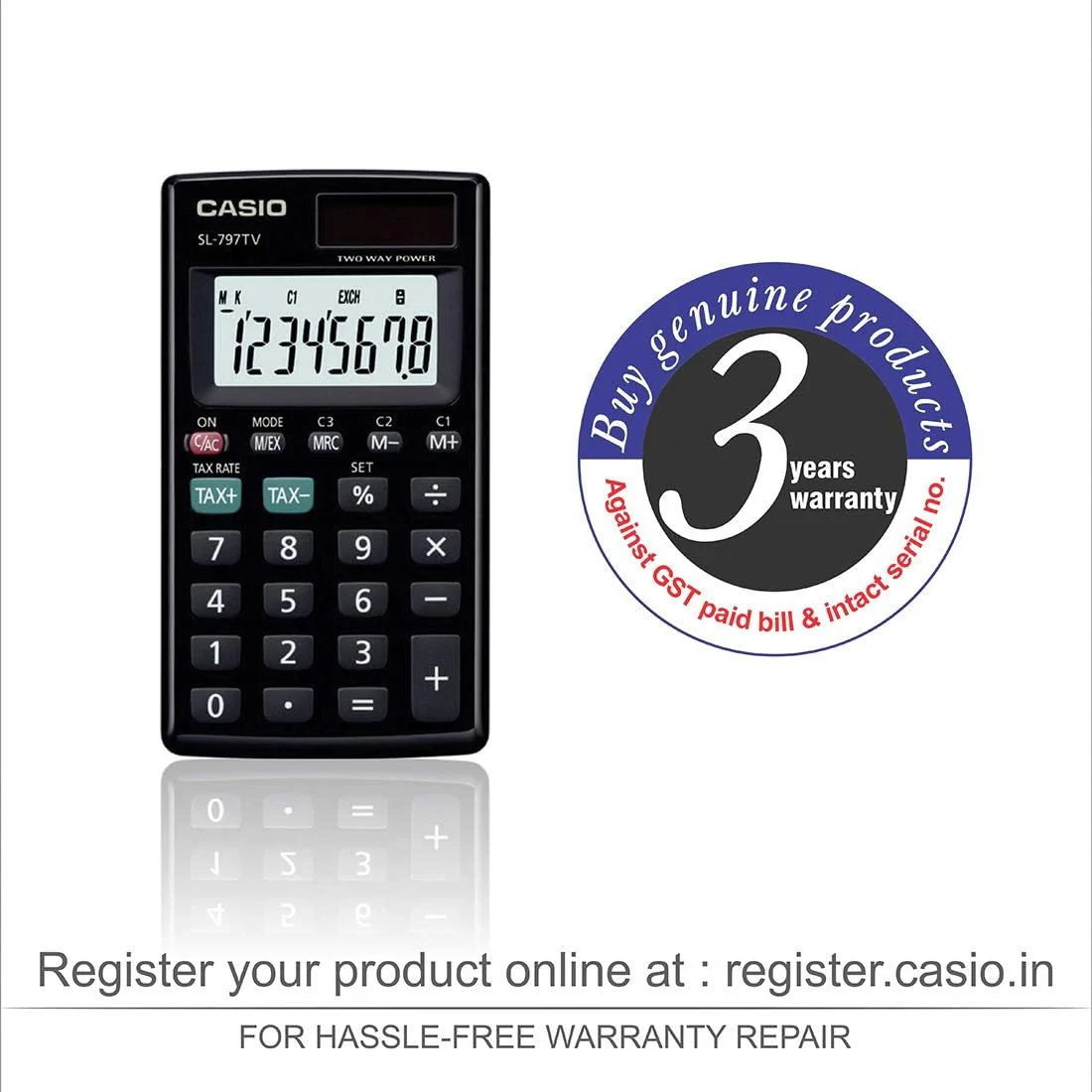 Casio SL-797TVBK Portable Calculator - Image 5