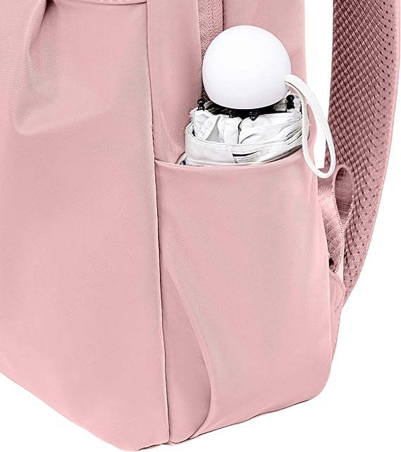 Chantria Premium Backpack 26.5cm*10cm*37cm for Woman, 100% Nylon Body with 100% Polyester Lining, Pink- CB00769 - Image 4
