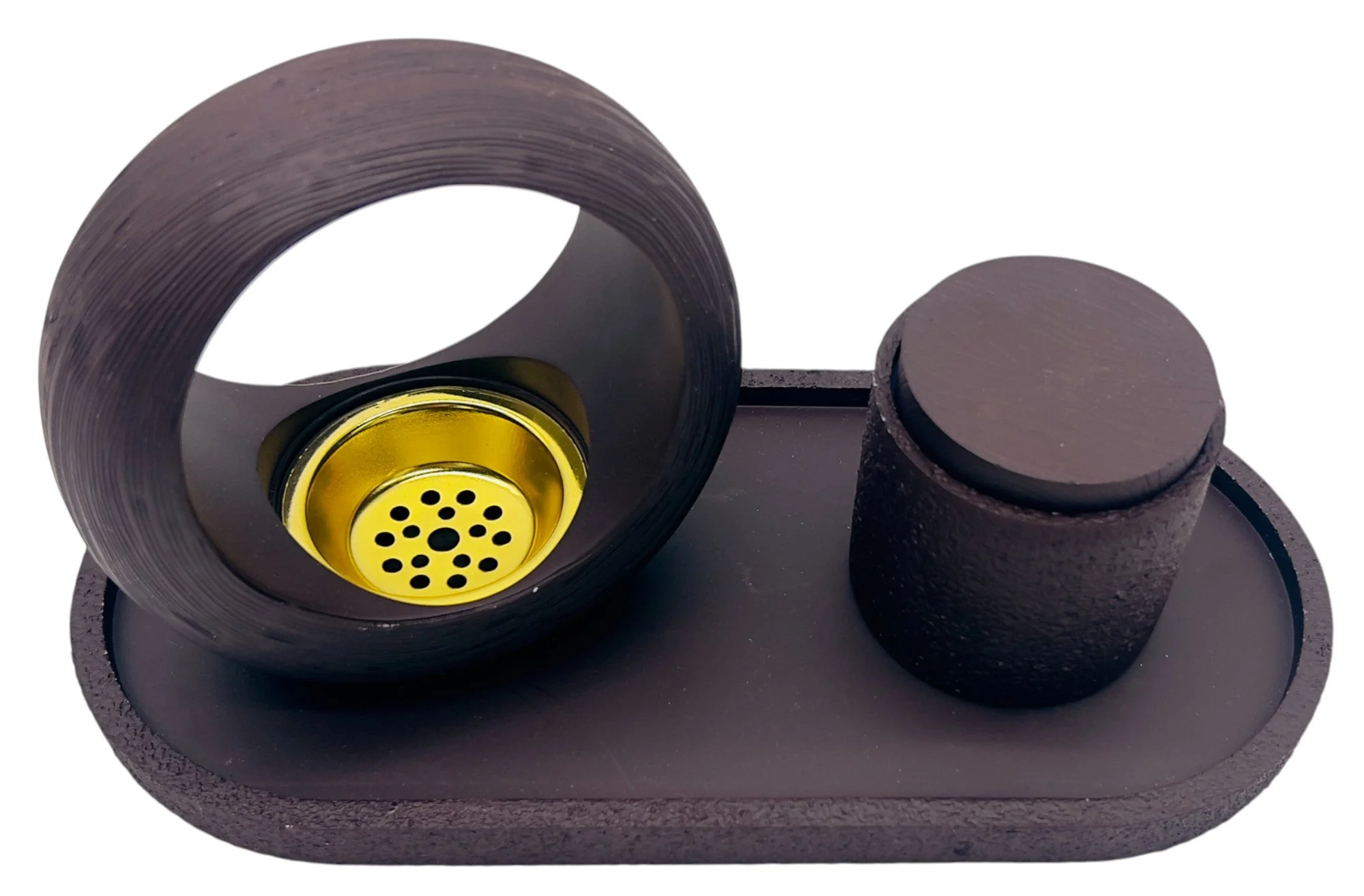 Cherry Luxury Incense Burner Set 26cm*12cm*13.5cm, Gypsum/POP Material, Dark Brown, 2230-10 - Image 2