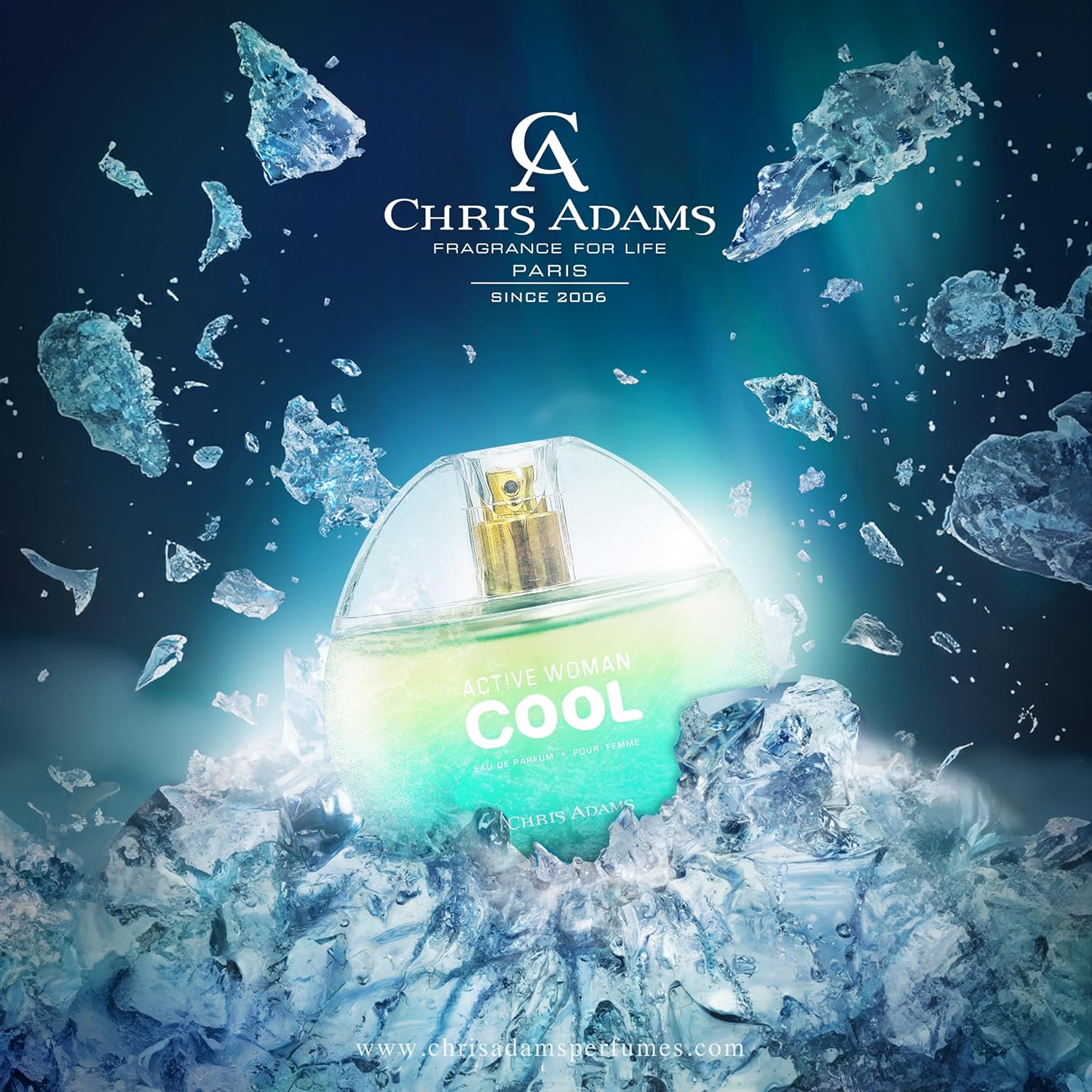 Chris Adams Active Woman Cool EDP-80ml - Image 6