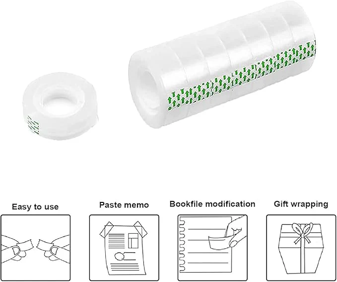 Clear Stationary Tape 8Pc - Image 3