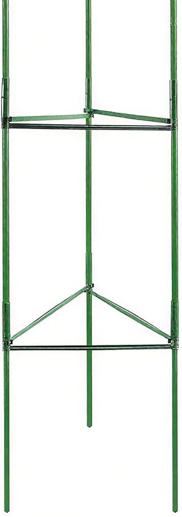 Colorfulyard Plant Support Sticks 95cm, for Climbing Plants, Support Flowers- Green