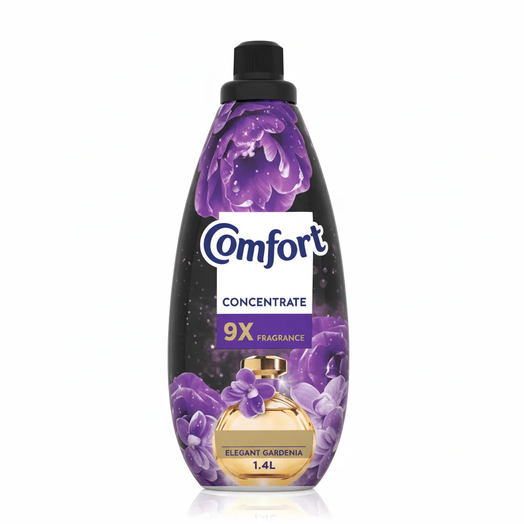 Comfort Concentrate Fabric Softener 1.4L, Elegant Gardenia, 9X Fragrance, Colour Protection and Superior Softness