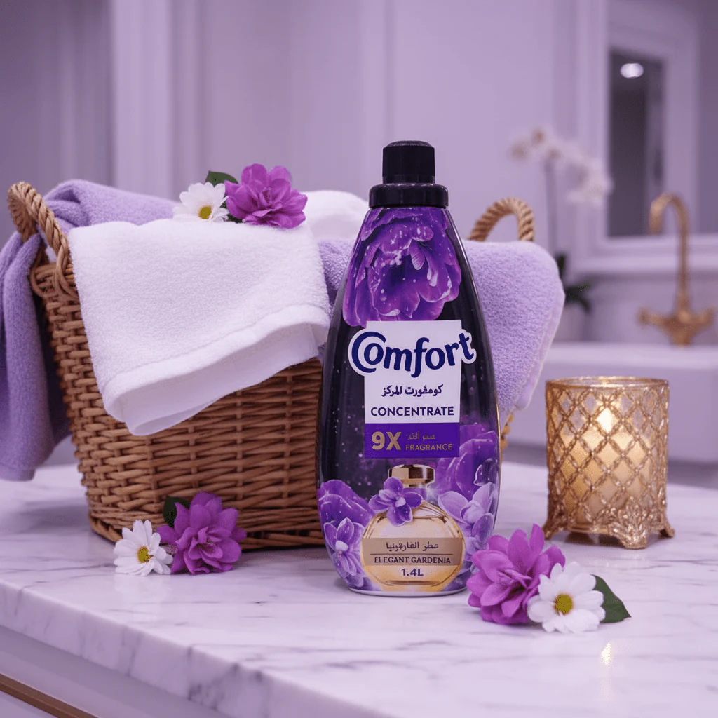 Comfort Concentrate Fabric Softener 1.4L, Elegant Gardenia, 9X Fragrance, Colour Protection and Superior Softness - Image 2
