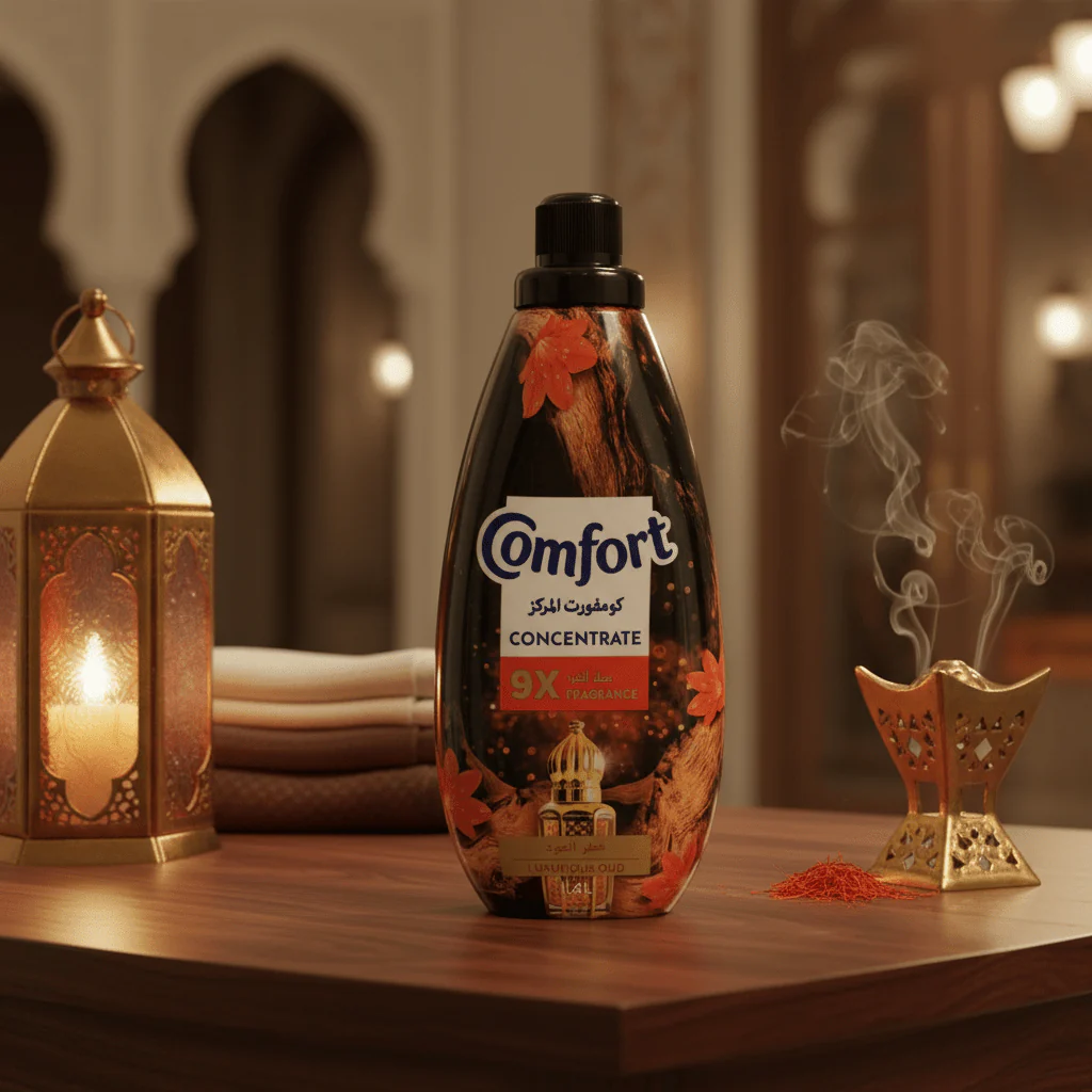 Comfort Concentrate Fabric Softener 1.4L, Luxurious Oud, 9X Fragrance, Colour Protection and Superior Softness - Image 2