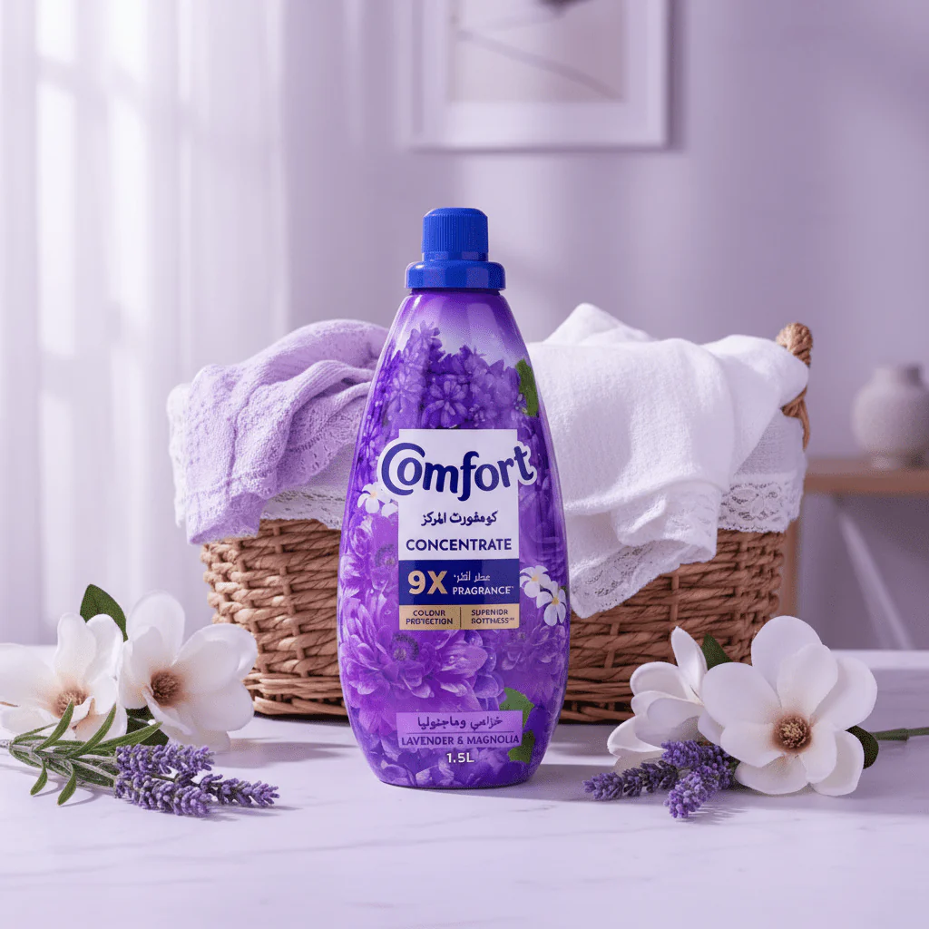 Comfort Concentrate Fabric Softener 1.5L, Lavender & Magnolia, 9X Fragrance, Colour Protection and Superior Softness - Image 2