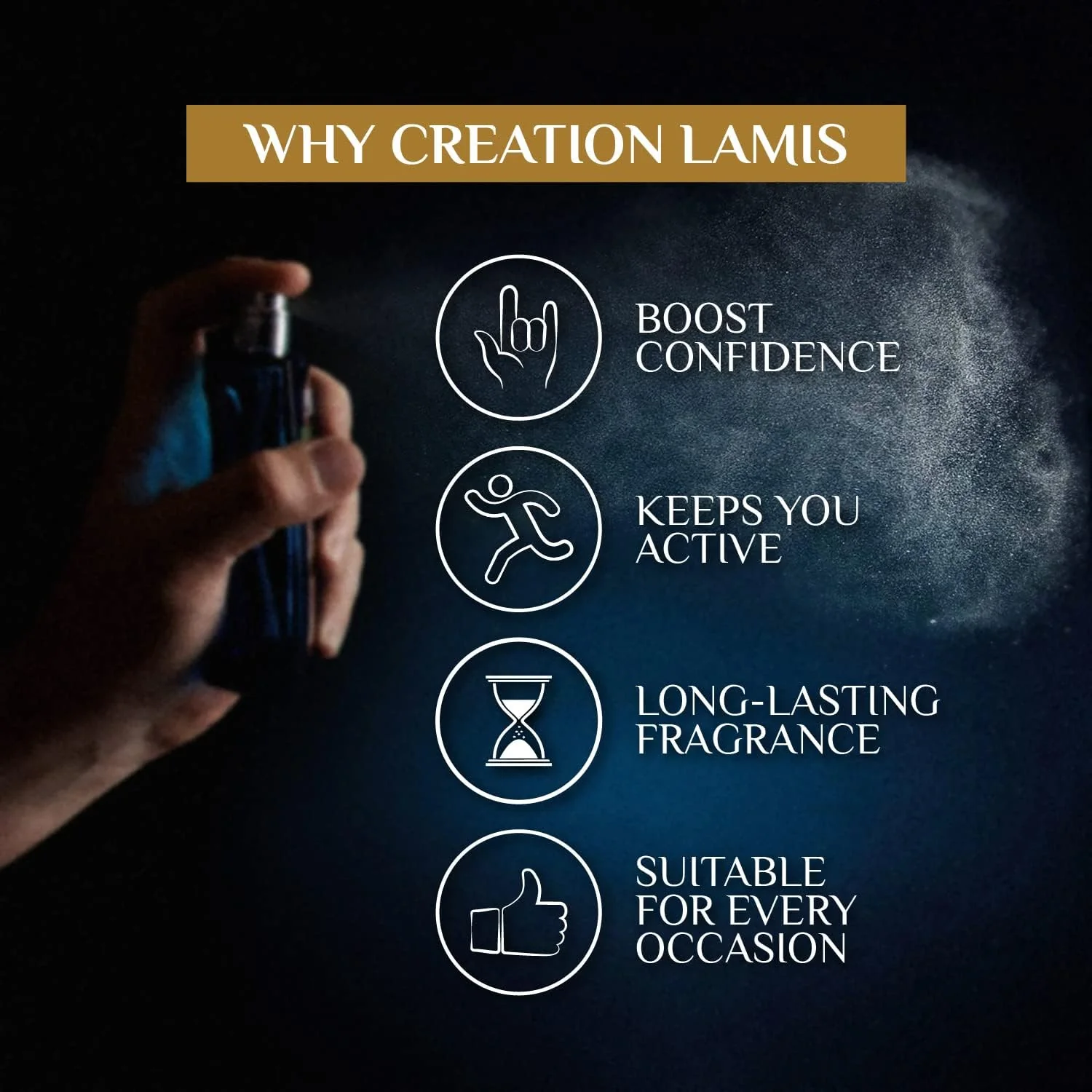 Creation Lamis - Diable Bleu | Oriental & Woody Long Lasting Fragrance | Perfume for Men | Eau de Toilette (EDT)-100ML - Image 4