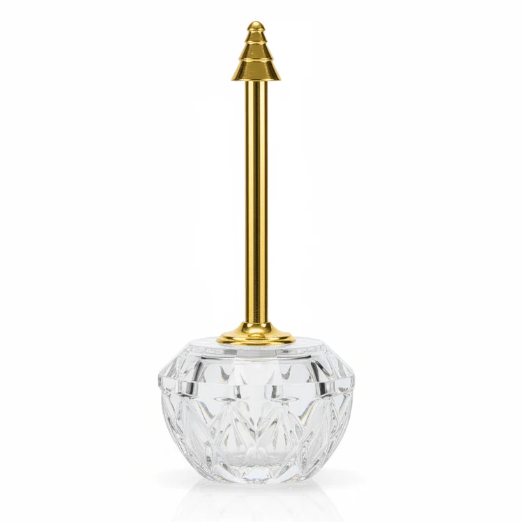 Crystal Perfume Sprinkler 100ml – Gold Minaret Atomizer